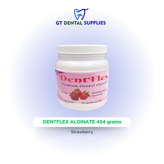 Dental Alginate Impression Material 454 g | Fast Setting Powder Alginate | Apple Strawberry Mango Flavor