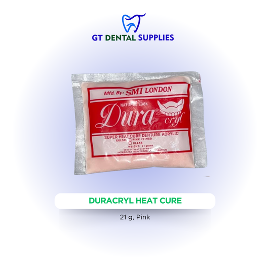 DuraCryl Heat Cure 21 grams | Available Colors: Clear, Pink