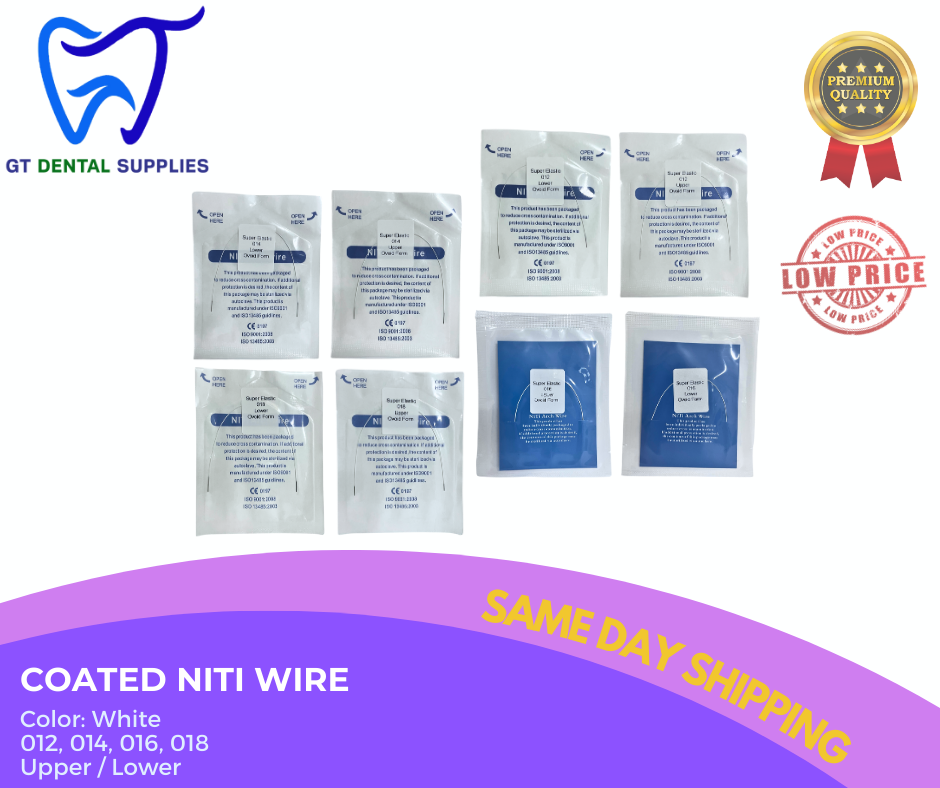 Coated NiTi Wires (.012, .014, .016, .018, 16x16, 16x22)