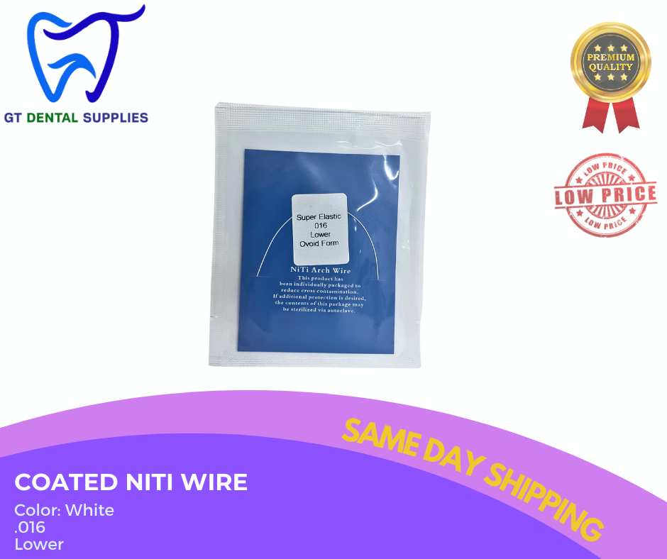 Coated NiTi Wires (.012, .014, .016, .018, 16x16, 16x22)
