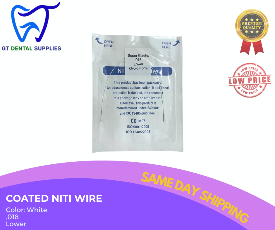 Coated NiTi Wires (.012, .014, .016, .018, 16x16, 16x22)