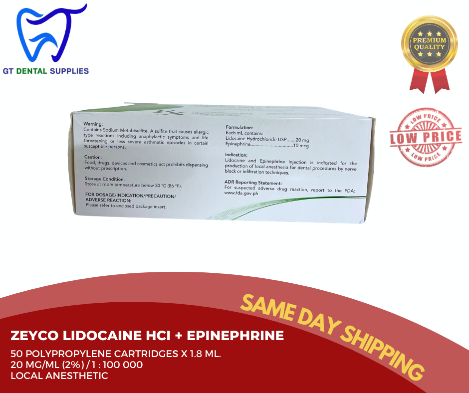 Lidocaine Zeyco | sold per mat