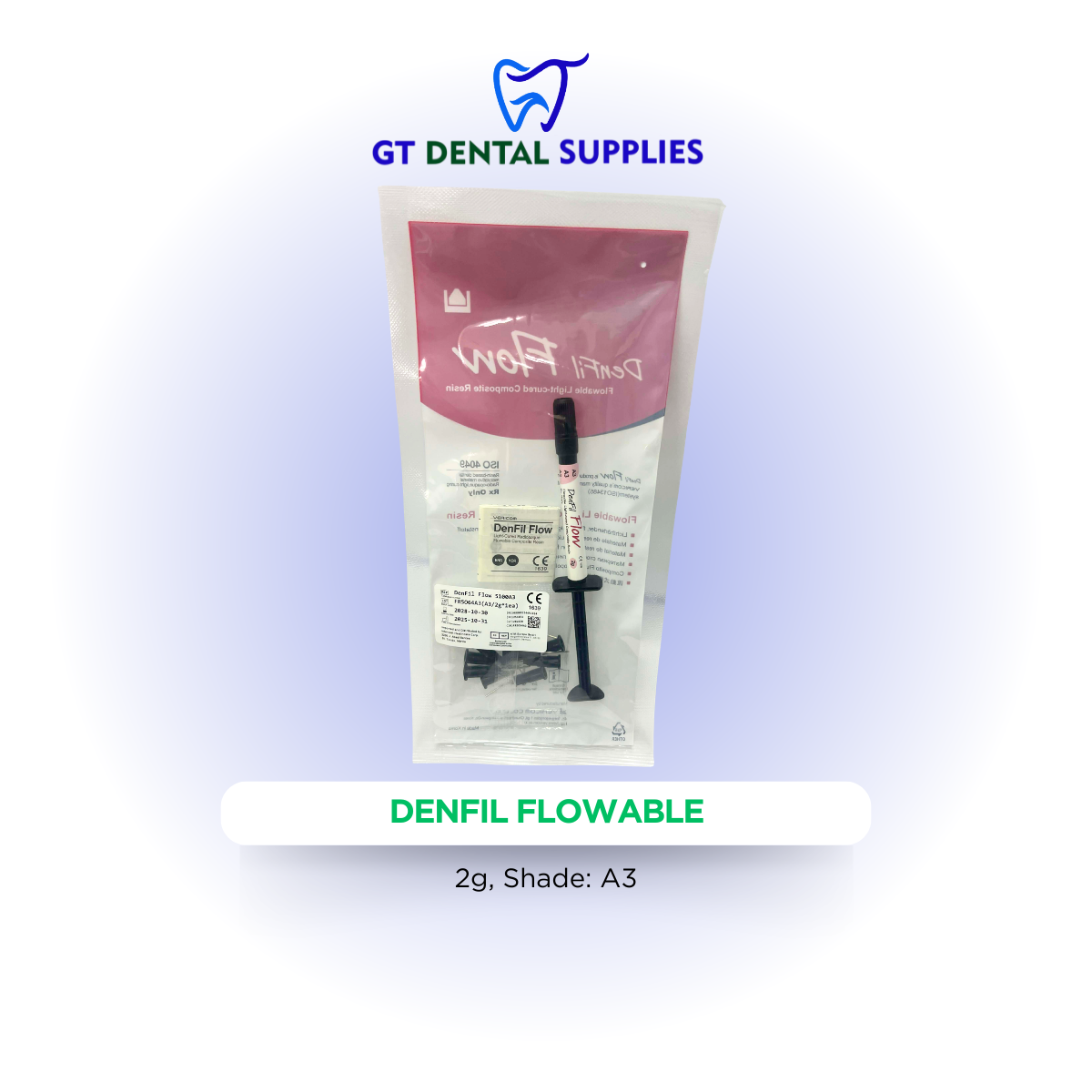 DenFil Flowable 2g | Available Shades: A2, A3, A3.5