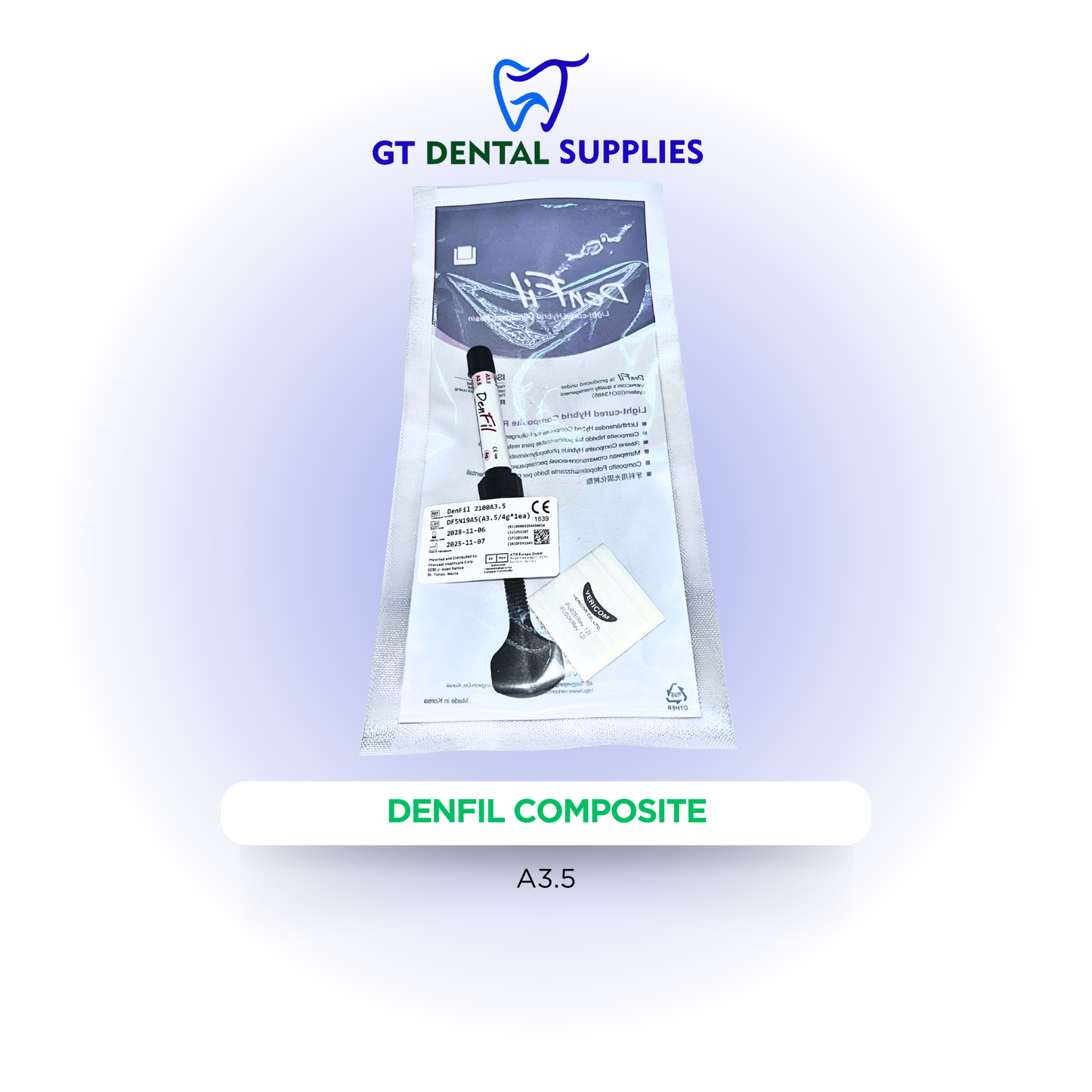 DenFil Composite 4g | Available Shades: A2, A3, A3.5
