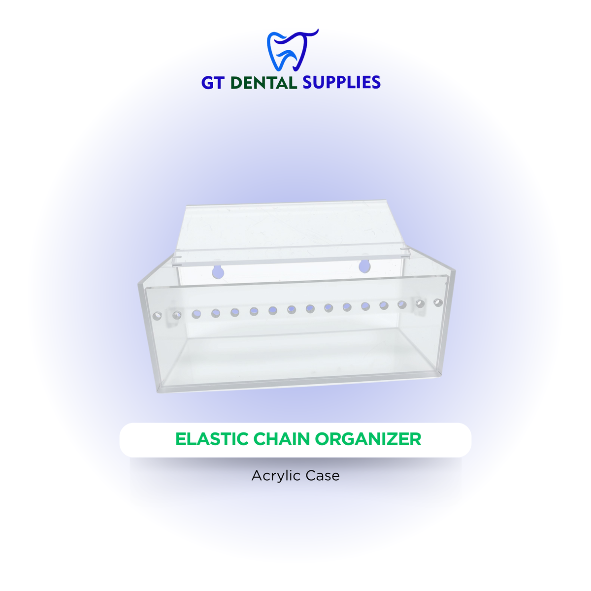 Acrylic Case for Dental Supplies | Wires, Ligature Ties, and Elastic Chain Organizers