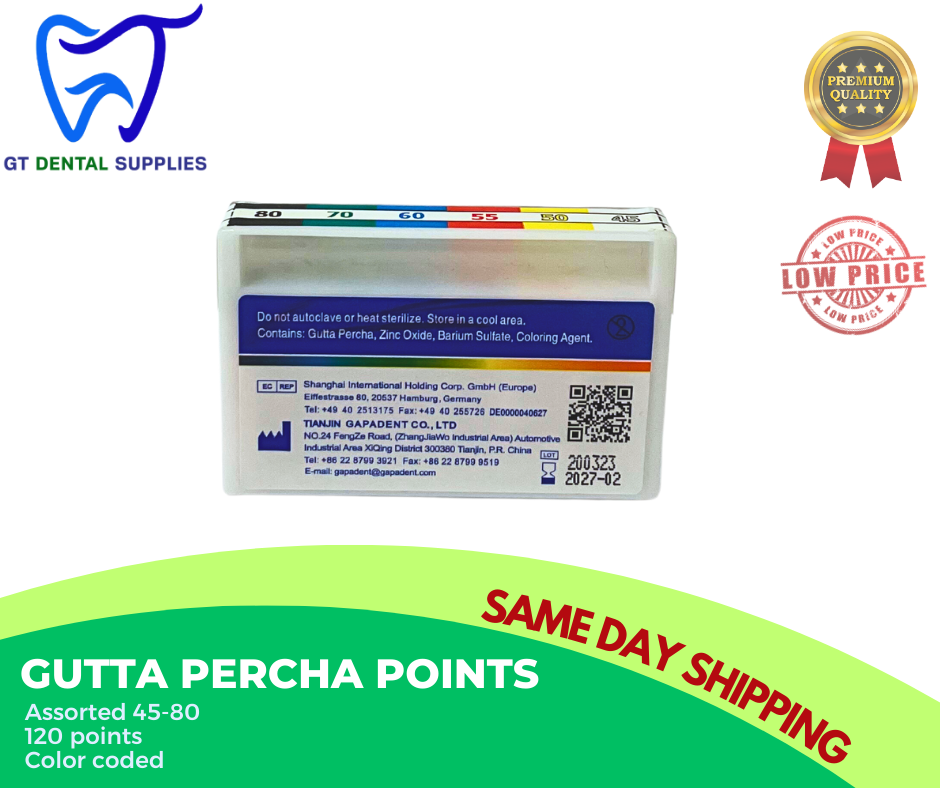 Gutta Percha Points Assorted | 15-40 & 45-80