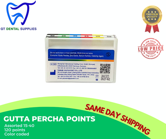 Gutta Percha Points Assorted | 15-40 & 45-80