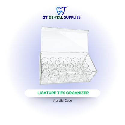 Acrylic Case for Dental Supplies | Wires, Ligature Ties, and Elastic Chain Organizers