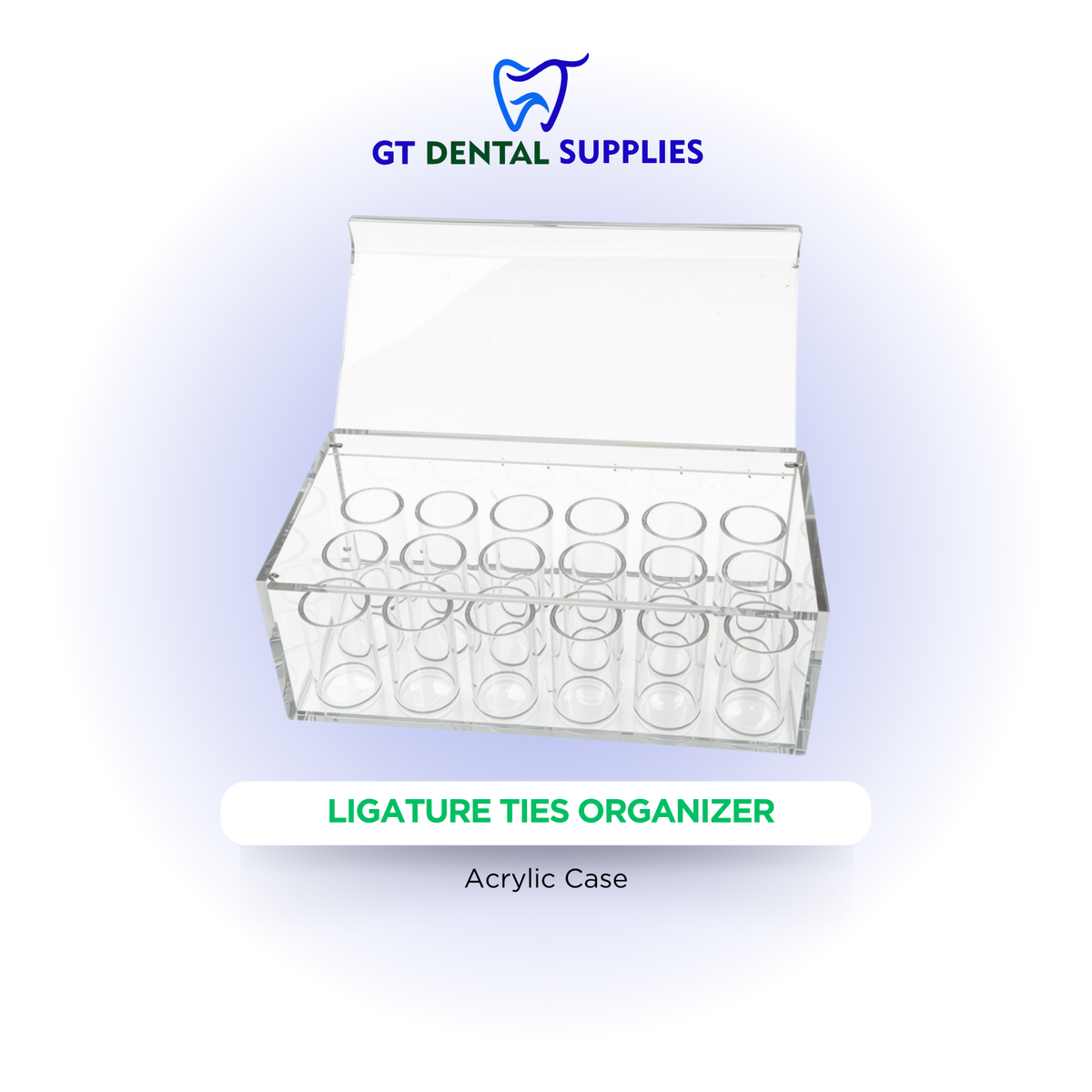 Acrylic Case for Dental Supplies | Wires, Ligature Ties, and Elastic Chain Organizers