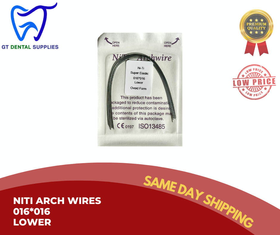 NiTi Rectangular Wires (16x16, 16x22, 17x25, 19x25)