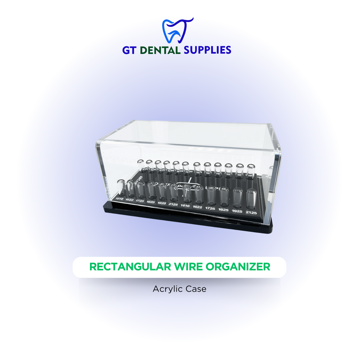 Acrylic Case for Dental Supplies | Wires, Ligature Ties, and Elastic Chain Organizers