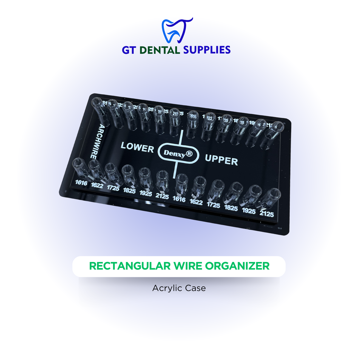Acrylic Case for Dental Supplies | Wires, Ligature Ties, and Elastic Chain Organizers