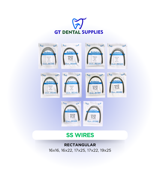 SS Rectangular Wires (16x16, 16x22, 17x22, 17x25, 19x25)