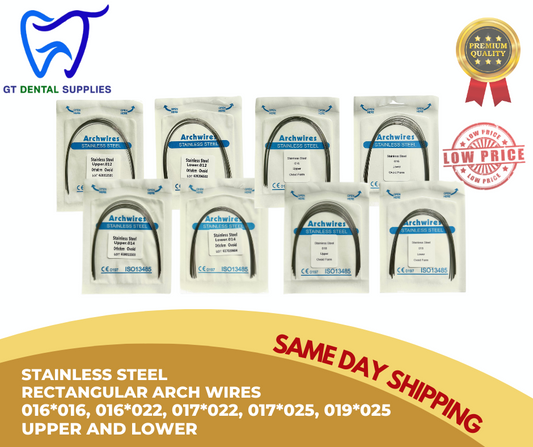 SS Rectangular Wires (16x16, 16x22, 17x22, 17x25, 19x25)