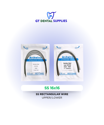 SS Rectangular Wires (16x16, 16x22, 17x22, 17x25, 19x25)