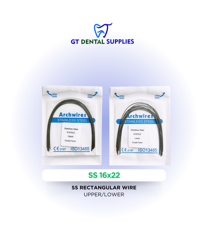 SS Rectangular Wires (16x16, 16x22, 17x22, 17x25, 19x25)