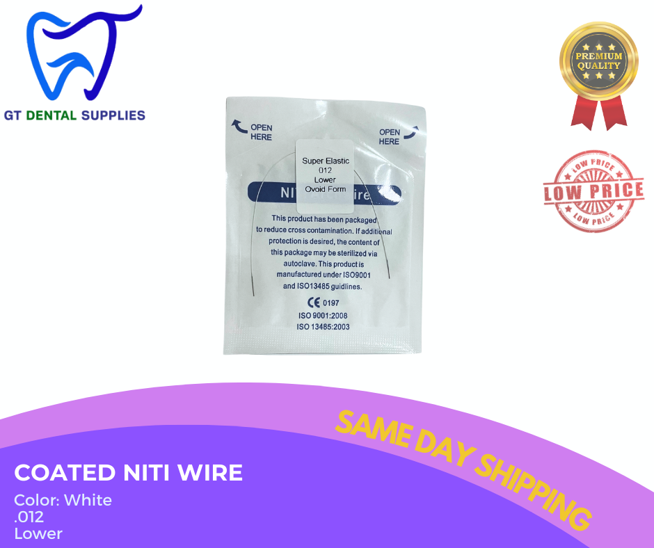 Coated NiTi Wires (.012, .014, .016, .018, 16x16, 16x22)