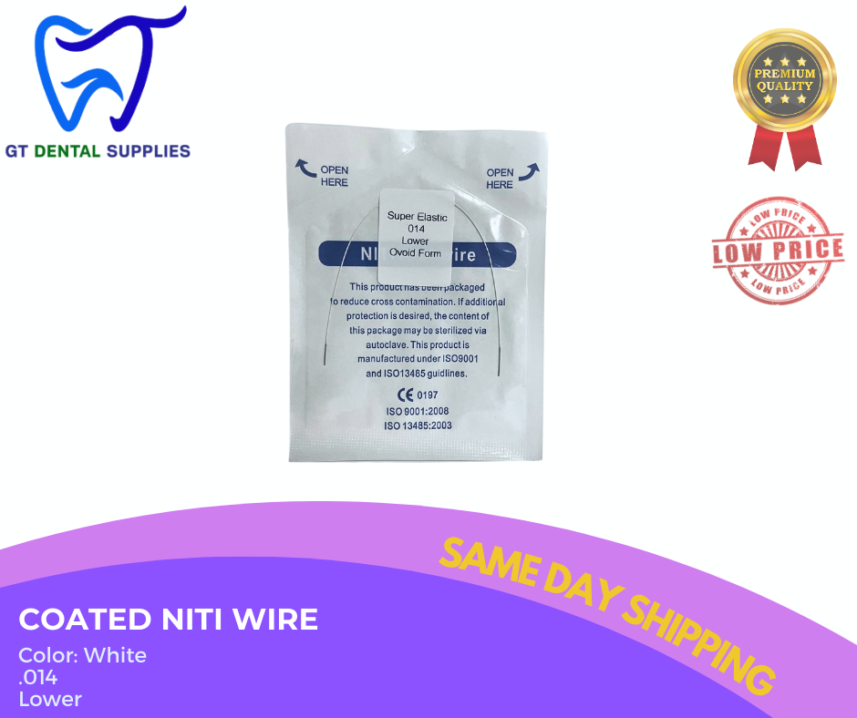 Coated NiTi Wires (.012, .014, .016, .018, 16x16, 16x22)