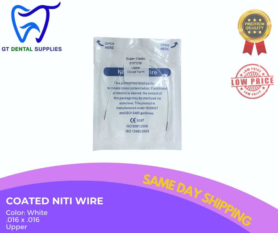 Coated NiTi Wires (.012, .014, .016, .018, 16x16, 16x22)