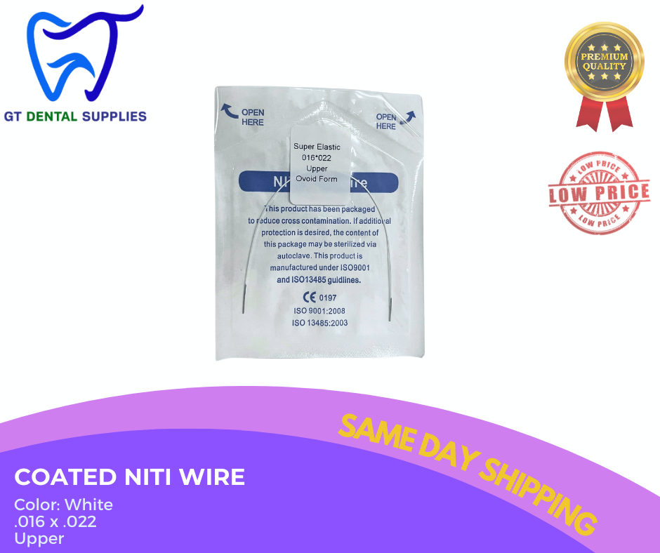 Coated NiTi Wires (.012, .014, .016, .018, 16x16, 16x22)